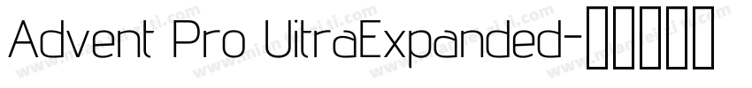 Advent Pro UitraExpanded字体转换